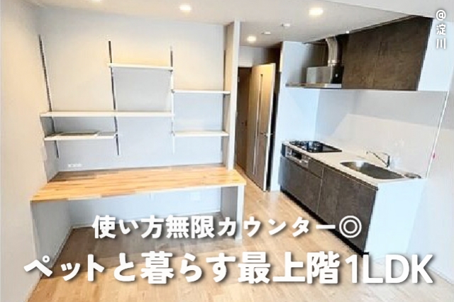 �ػȤ���̵�¥����󥿡����ڥåȤ���餹�Ǿ峬1LDK������ʪ��β���