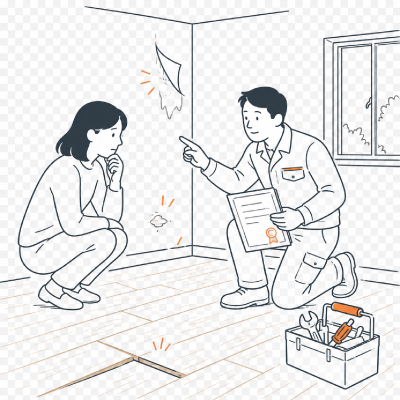 工事業者の品質に問題があった